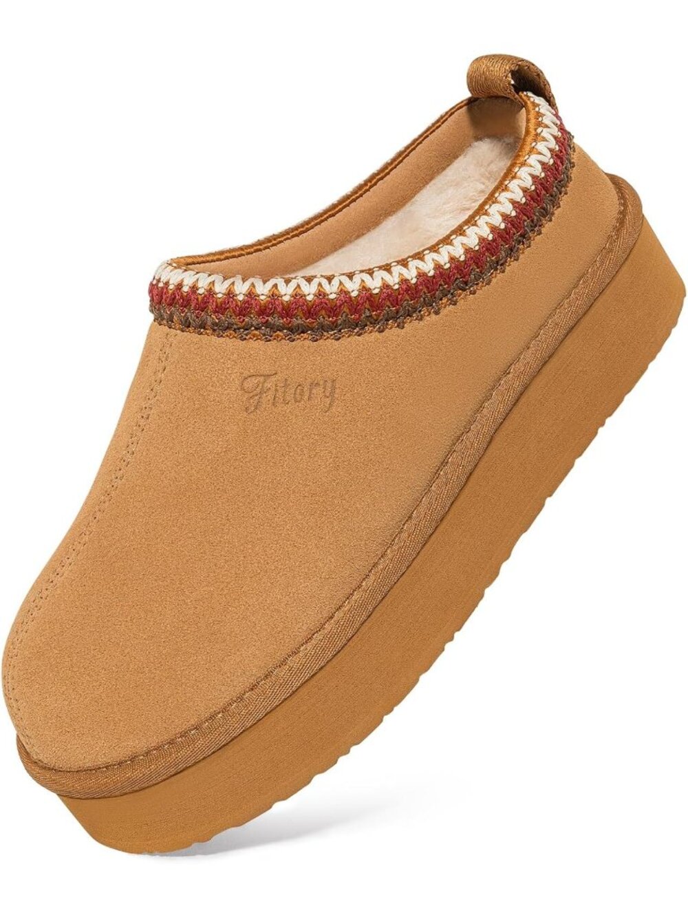 Women's Chocolate Brown Suede Flat Short Mini Boot Fur Fleece Comfort Slippers
